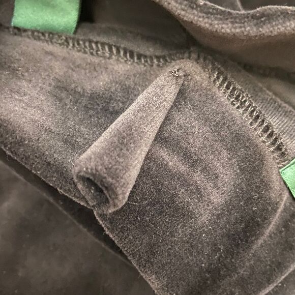 LRL Lauren Ralph Lauren Black/Gold Velour Tracksuit - Picture 9 of 14